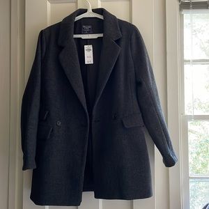 Abercrombie & Fitch Wool Blazer Coat NWT